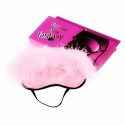 MASCARA DE PELUCHE Y MARABÚ ROSA